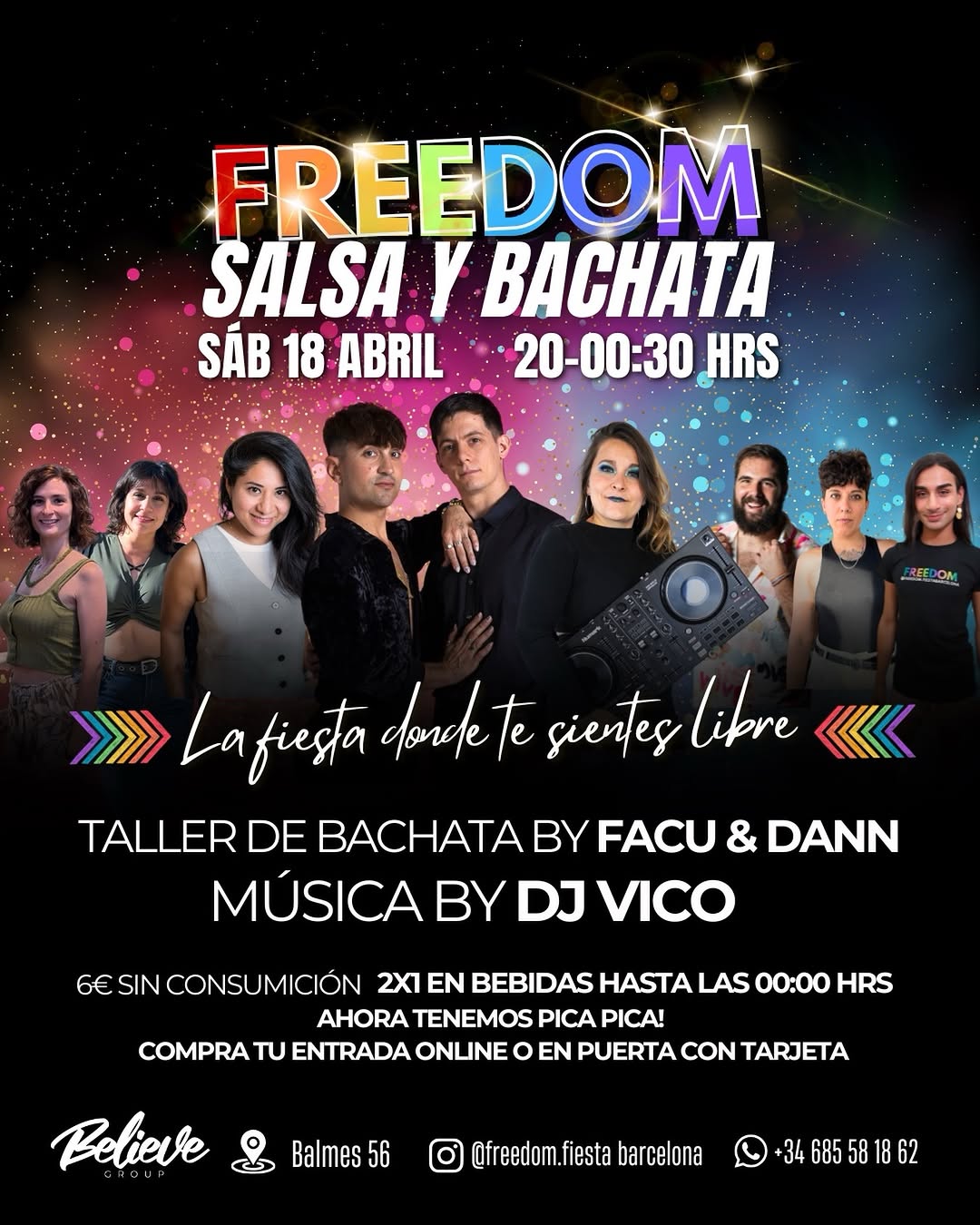 Bild zu Freedom Salsa y Bachata in Believe Club.